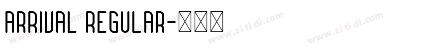 ARRIVAL Regular字体转换